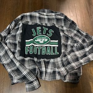 New York Jets Custom Flannel size XLTall